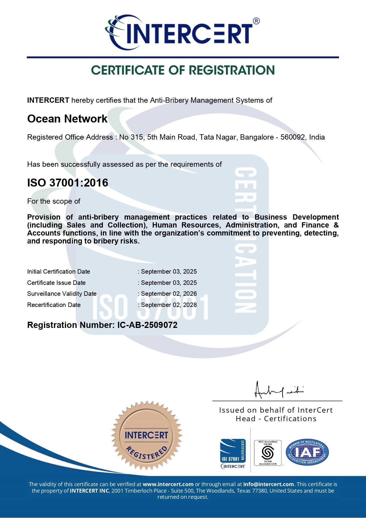 Certificate 2